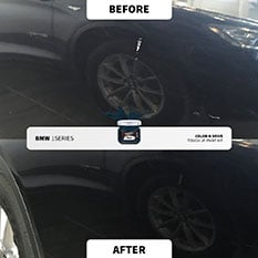 Before and after touch up repair 11