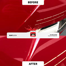 Before and after touch up repair 16