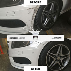 Before and after touch up repair 4