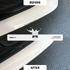 Before and after touch up repair 9