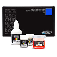 Motos - Motorcycles Suzuki Candy Alpin Blue Mica - 12F Touch Up Paint