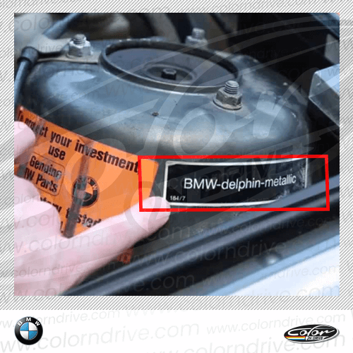 MINI paint code label example 4